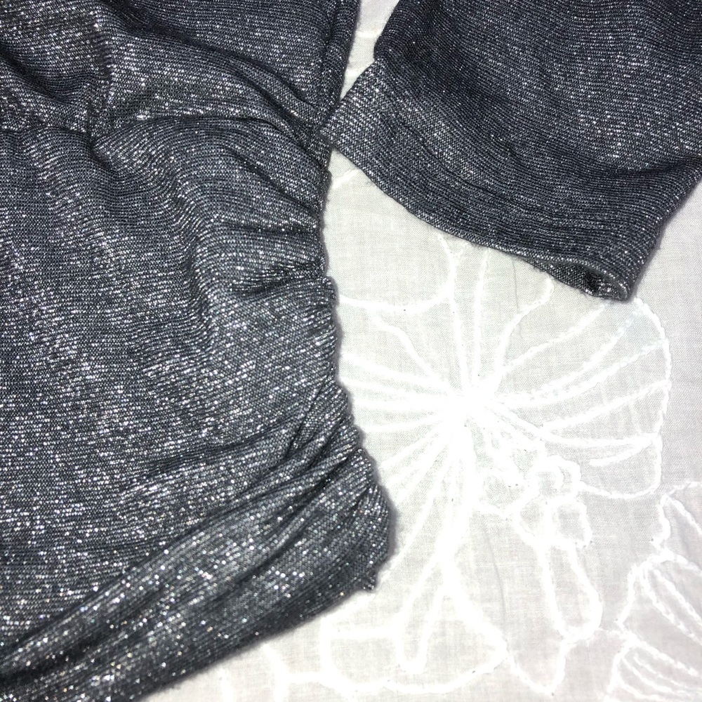 White House Black Market crossover metallic top - Picture 4 of 5